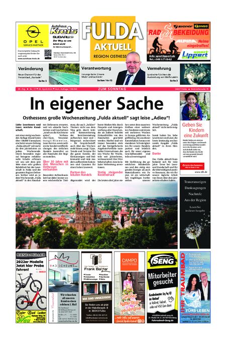 Fulda Aktuell 30.04.22