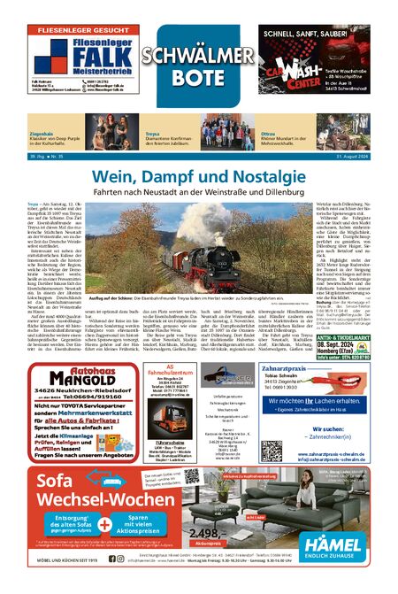 Schwälmer Bote vom 31.08.2024