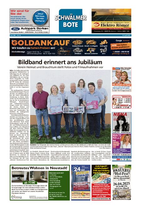 Schwälmer Bote vom 19.04.2025