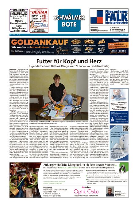 Schwälmer Bote vom 31.05.2025