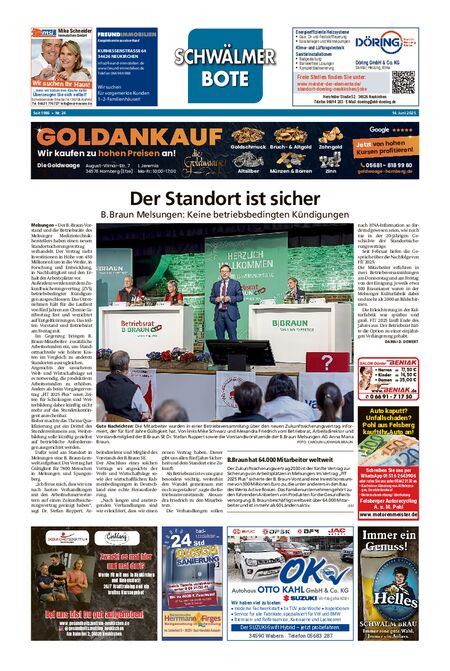 Schwälmer Bote vom 14.06.2025