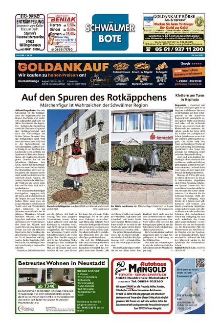 Schwälmer Bote vom 28.06.2025