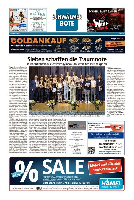 Schwälmer Bote vom 05.07.2025