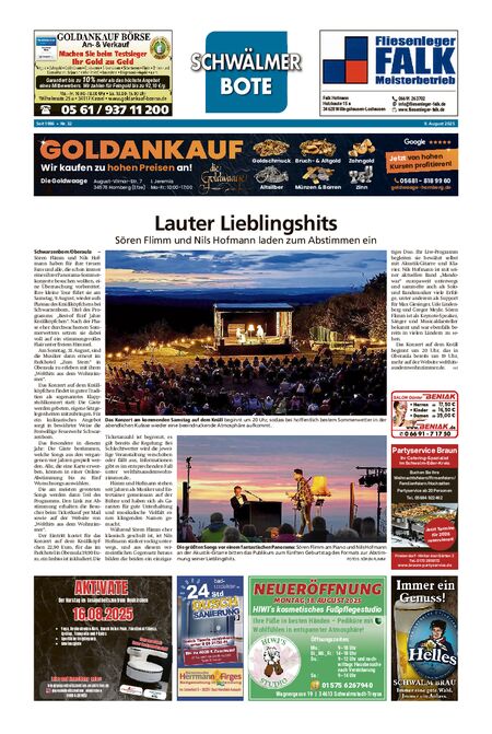 Schwälmer Bote vom 09.08.2025