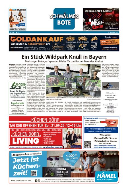 Schwälmer Bote vom 13.09.2025