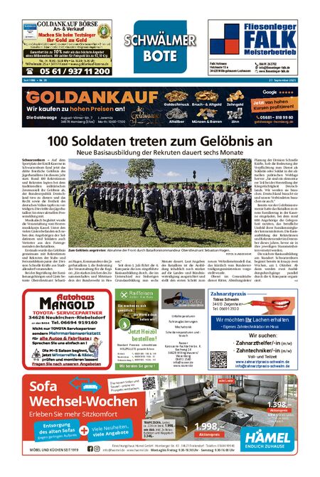 Schwälmer Bote vom 27.09.2025