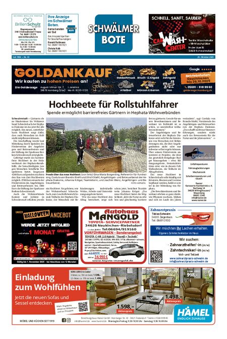 Schwälmer Bote vom 25.10.2025