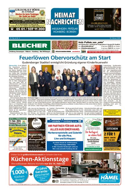 Heimatnachrichten Melsungen/Fritzlar-Homberg vom 10.02.2024