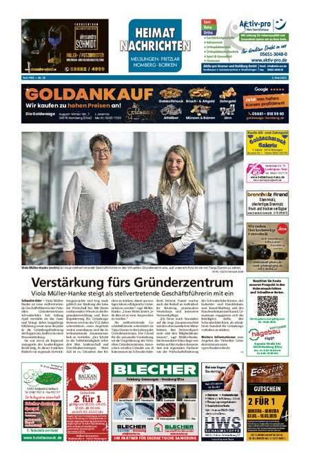 Heimatnachrichten Melsungen/Fritzlar-Homberg vom 03.05.2025