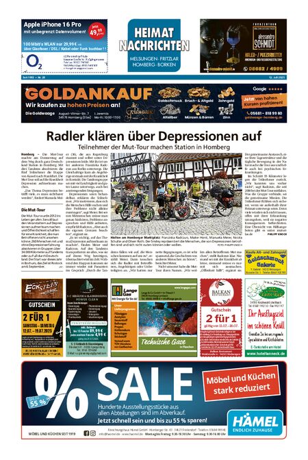 Heimatnachrichten Melsungen/Fritzlar-Homberg vom 12.07.2025