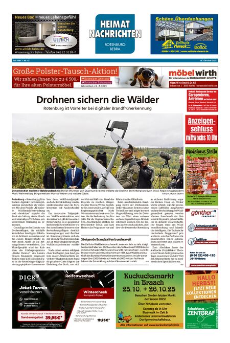 Heimatnachrichten Rotenburg/Bebra vom 18.10.2025