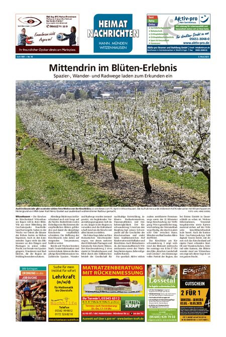 Heimatnachrichten Witzenhausen/Hann. Münden vom 03.05.2025