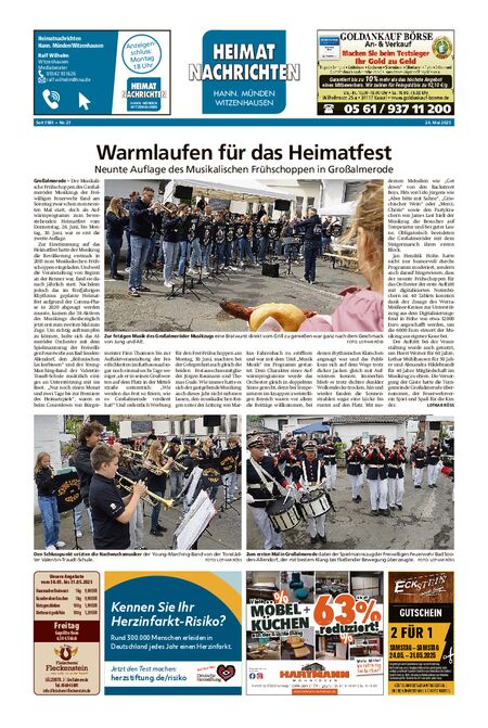 Heimatnachrichten Witzenhausen/Hann. Münden vom 24.05.2025