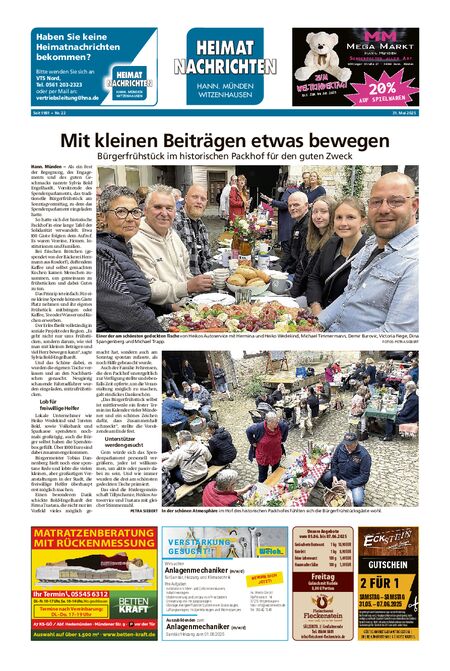 Heimatnachrichten Witzenhausen/Hann. Münden vom 31.05.2025