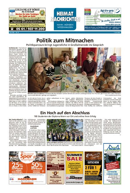 Heimatnachrichten Witzenhausen/Hann. Münden vom 07.06.2025
