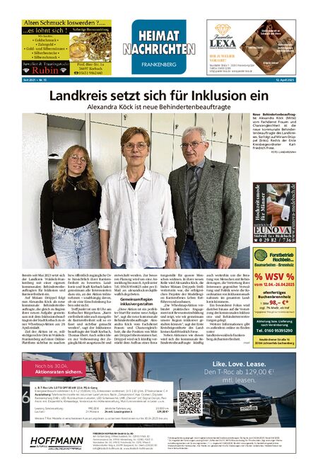 Heimatnachrichten Frankenberg vom 12.04.2025