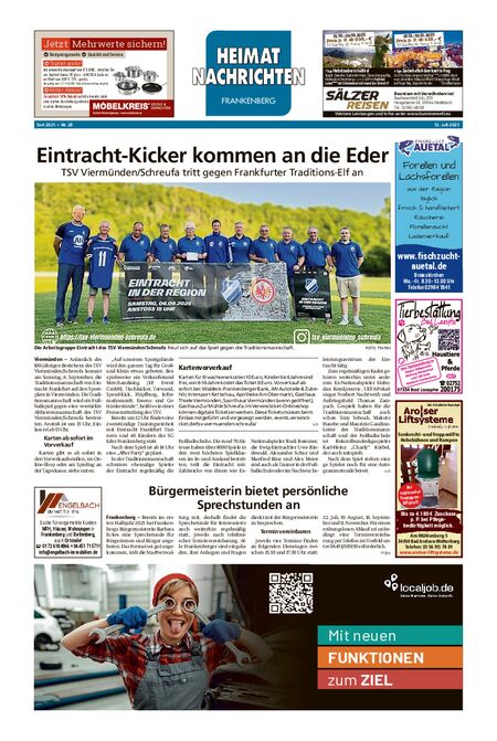 Heimatnachrichten Frankenberg vom 12.07.2025