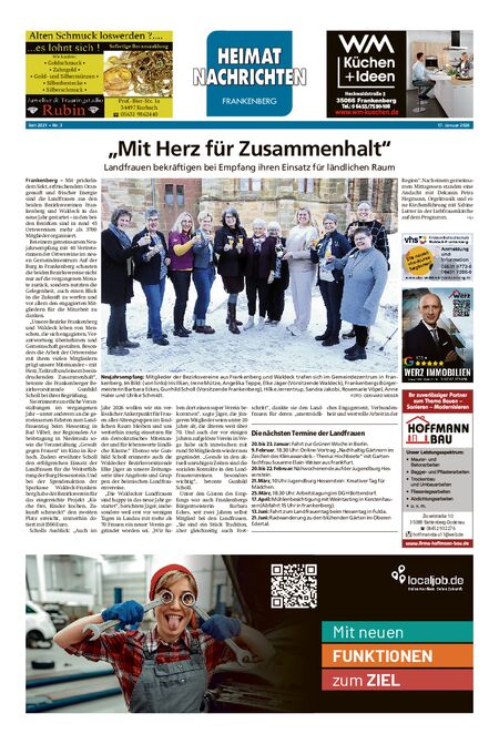 Heimatnachrichten Frankenberg vom 17.01.2026