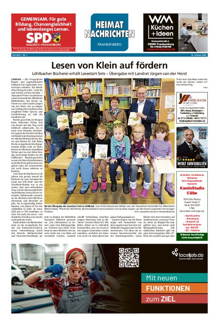 Heimatnachrichten Frankenberg vom 14.02.2026