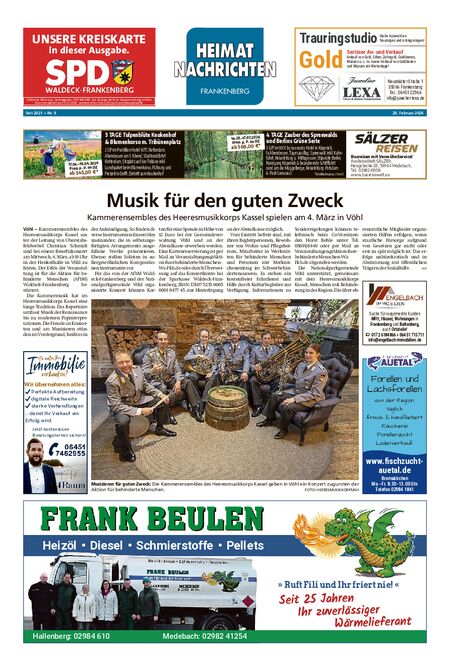Heimatnachrichten Frankenberg vom 28.02.2026