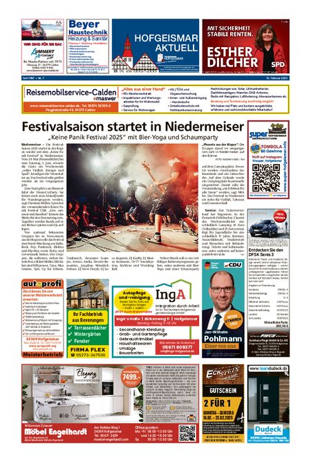 Hofgeismar Aktuell vom 15.02.2025