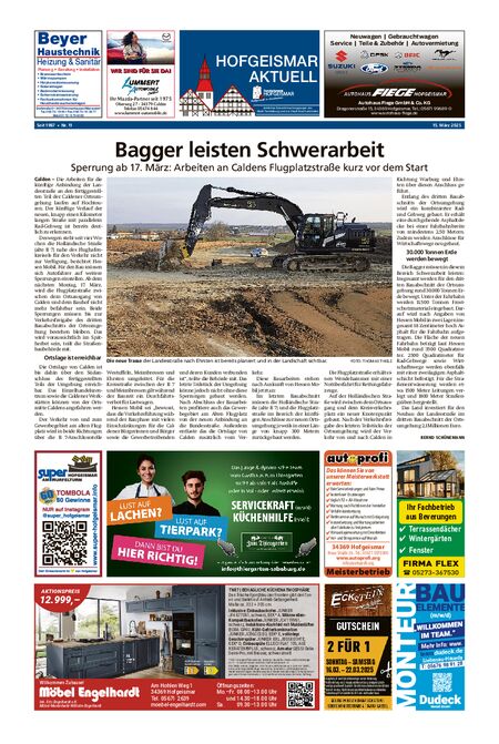 Hofgeismar Aktuell vom 15.03.2025