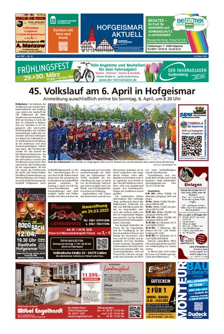 Hofgeismar Aktuell vom 22.03.2025