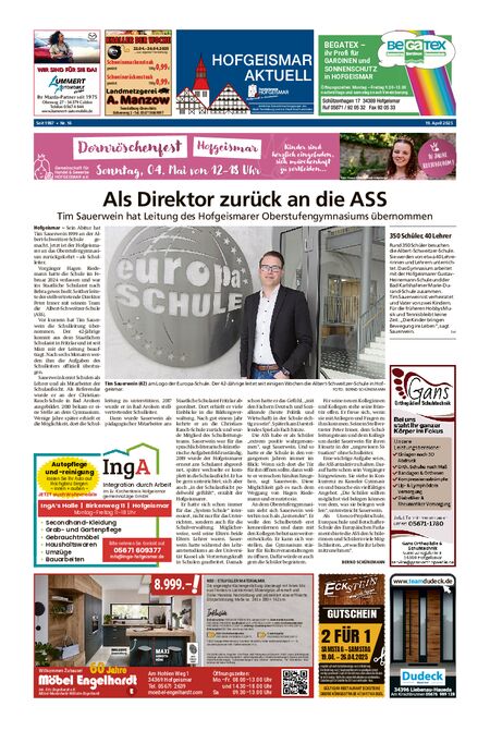 Hofgeismar Aktuell vom 19.04.2025
