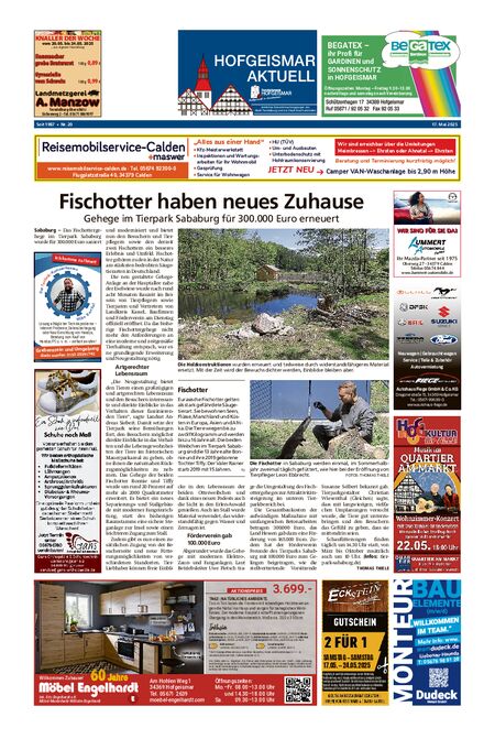 Hofgeismar Aktuell vom 17.05.2025
