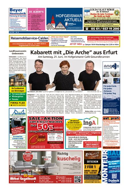 Hofgeismar Aktuell vom 07.06.2025