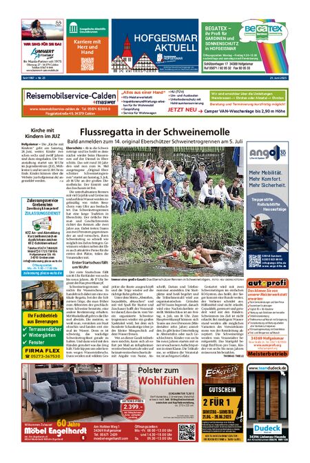 Hofgeismar Aktuell vom 21.06.2025