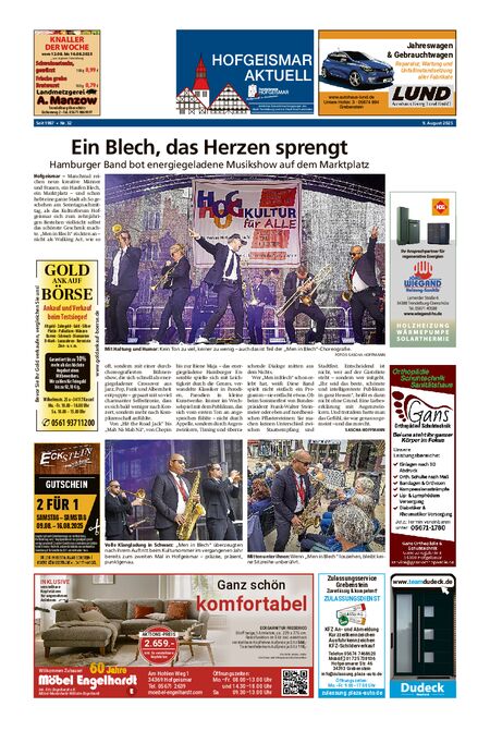Hofgeismar Aktuell vom 09.08.2025