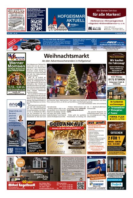 Hofgeismar Aktuell vom 06.12.2025