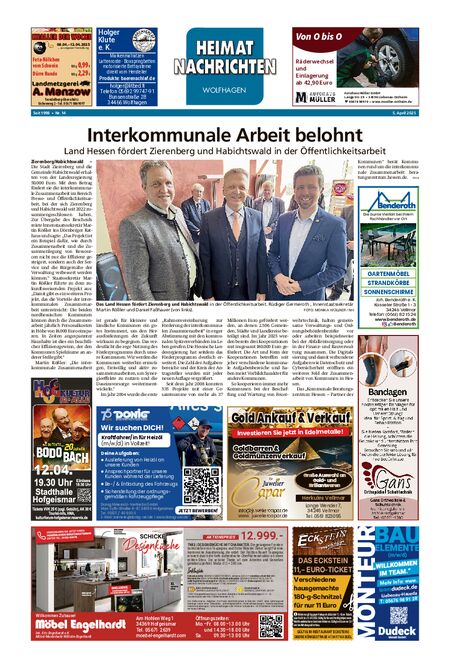 Heimatnachrichten Wolfhagen  vom 05.04.2025