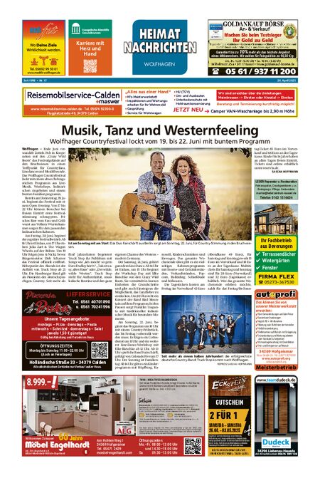 Heimatnachrichten Wolfhagen  vom 26.04.2025