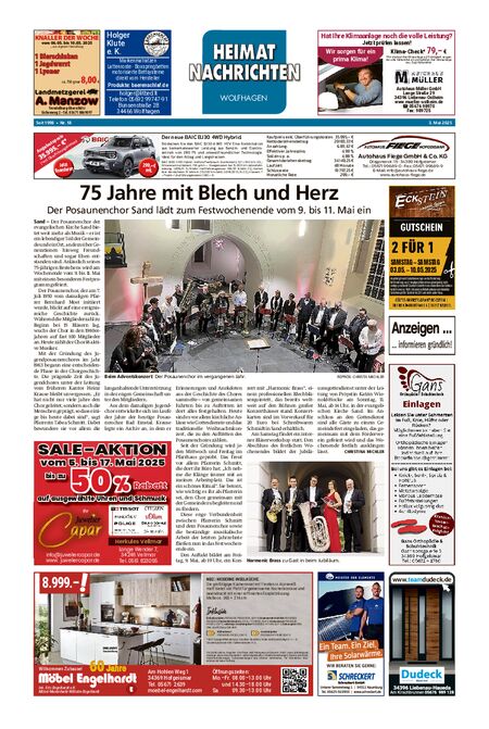 Heimatnachrichten Wolfhagen  vom 03.05.2025