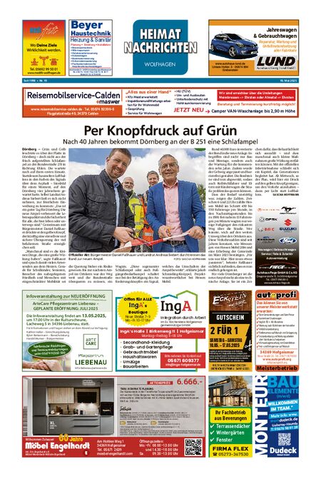 Heimatnachrichten Wolfhagen  vom 10.05.2025