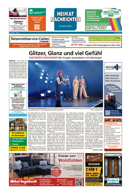 Heimatnachrichten Wolfhagen  vom 21.06.2025