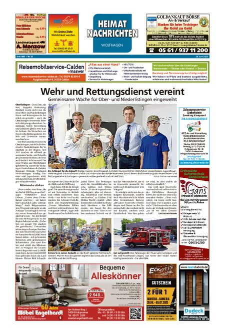 Heimatnachrichten Wolfhagen  vom 28.06.2025