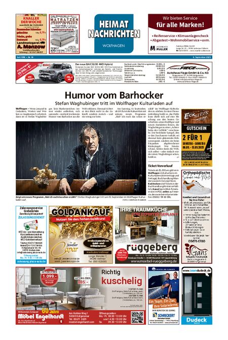 Heimatnachrichten Wolfhagen  vom 06.09.2025