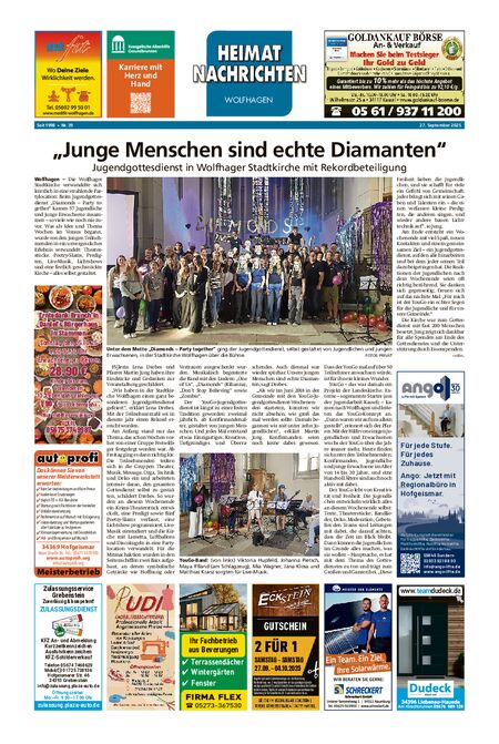 Heimatnachrichten Wolfhagen  vom 27.09.2025