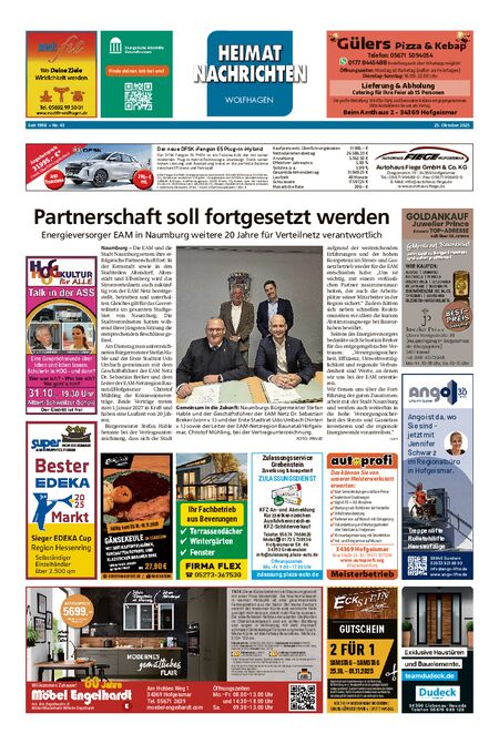 Heimatnachrichten Wolfhagen  vom 25.10.2025