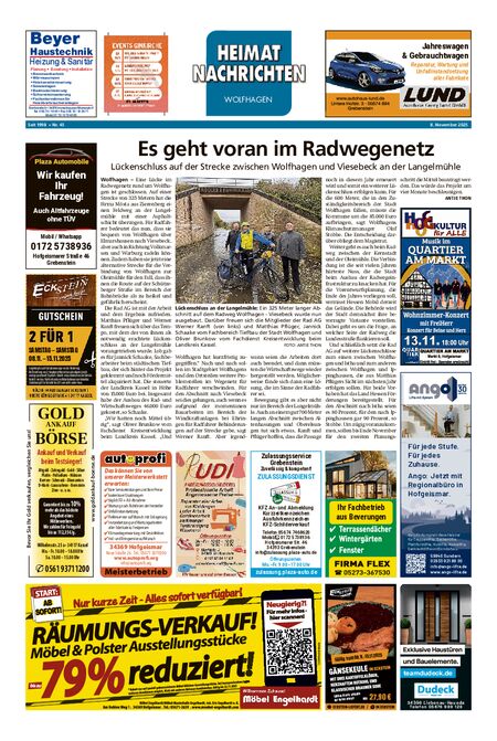 Heimatnachrichten Wolfhagen  vom 08.11.2025