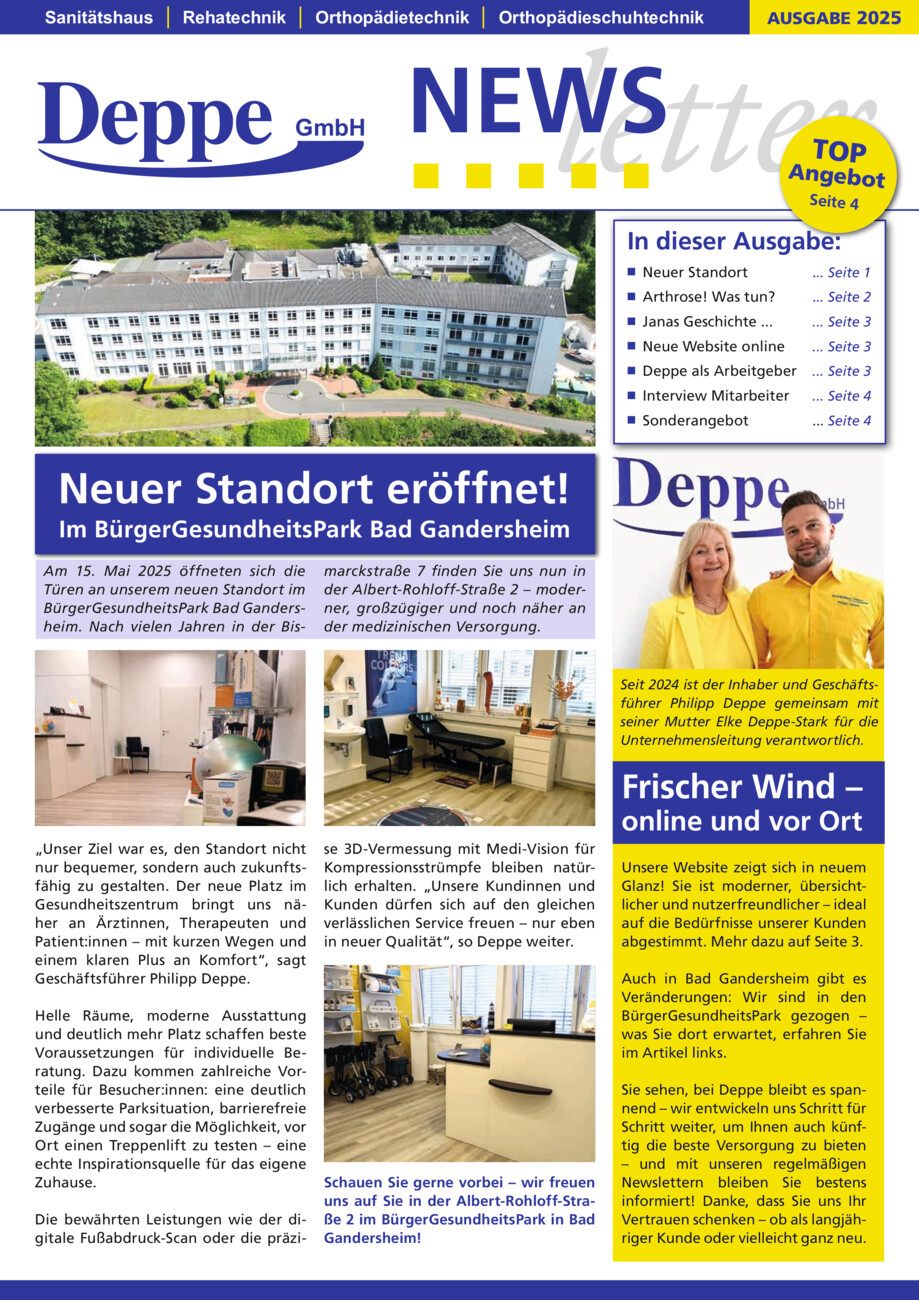 Sanitätshaus Deppe vom Samstag, 18.10.2025