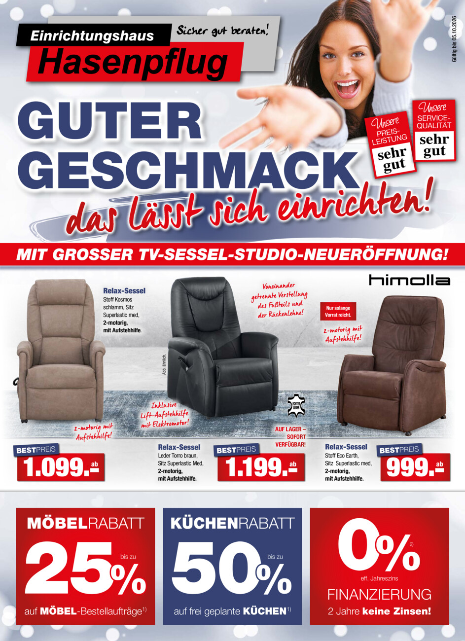 Einrichtungshaus Hasenpflug vom Freitag, 04.09.2026
