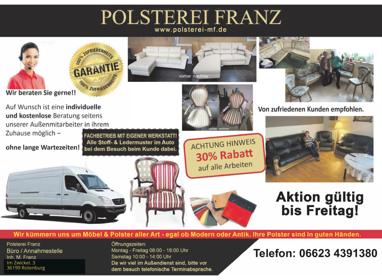 Polsterei Franz vom Donnerstag, 07.05.2026