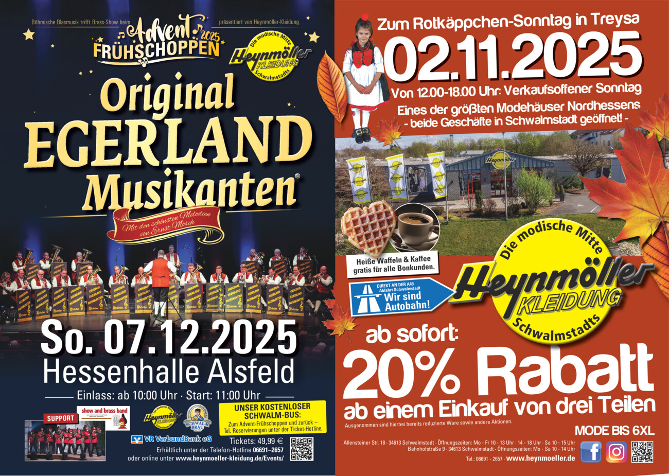 Heynmöller-Kleidung  vom Dienstag, 28.10.2025