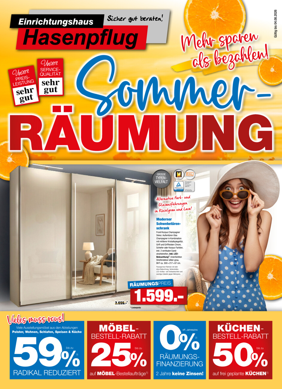 Einrichtungshaus Hasenpflug vom Donnerstag, 09.07.2026
