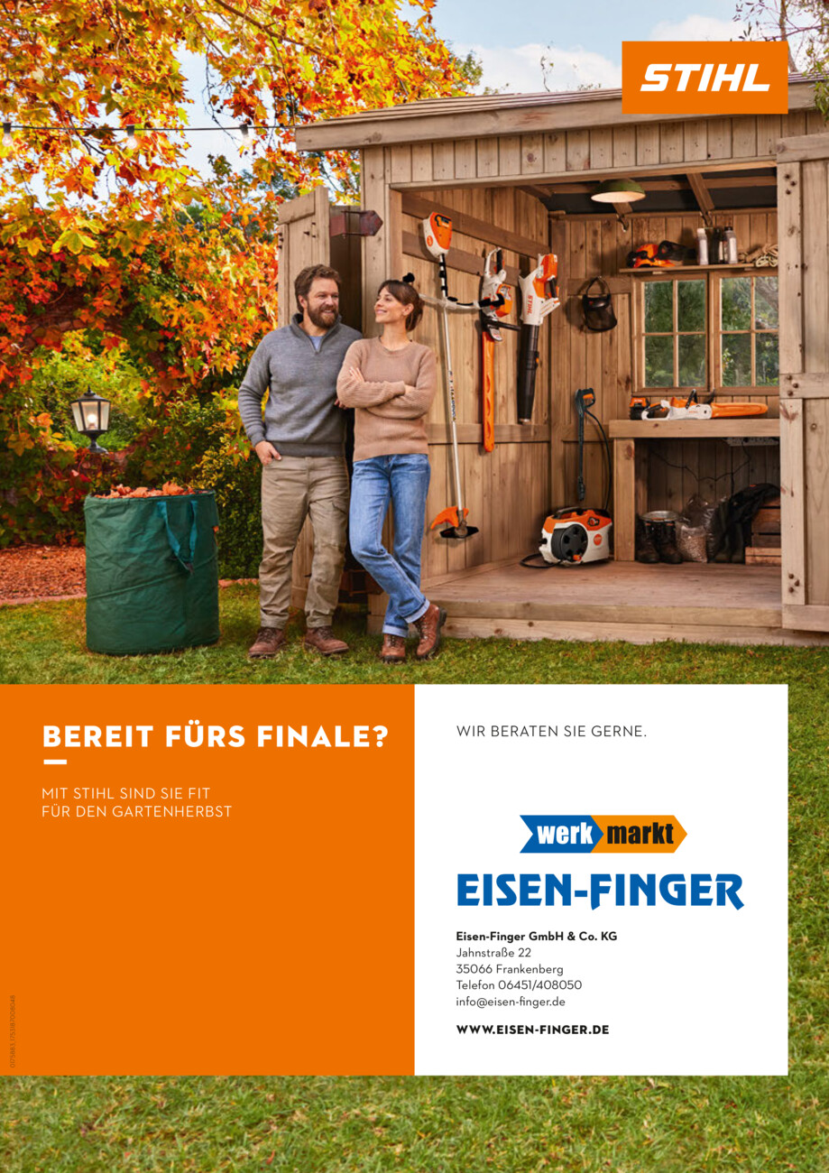 Eisen-Finger vom Freitag, 12.09.2025