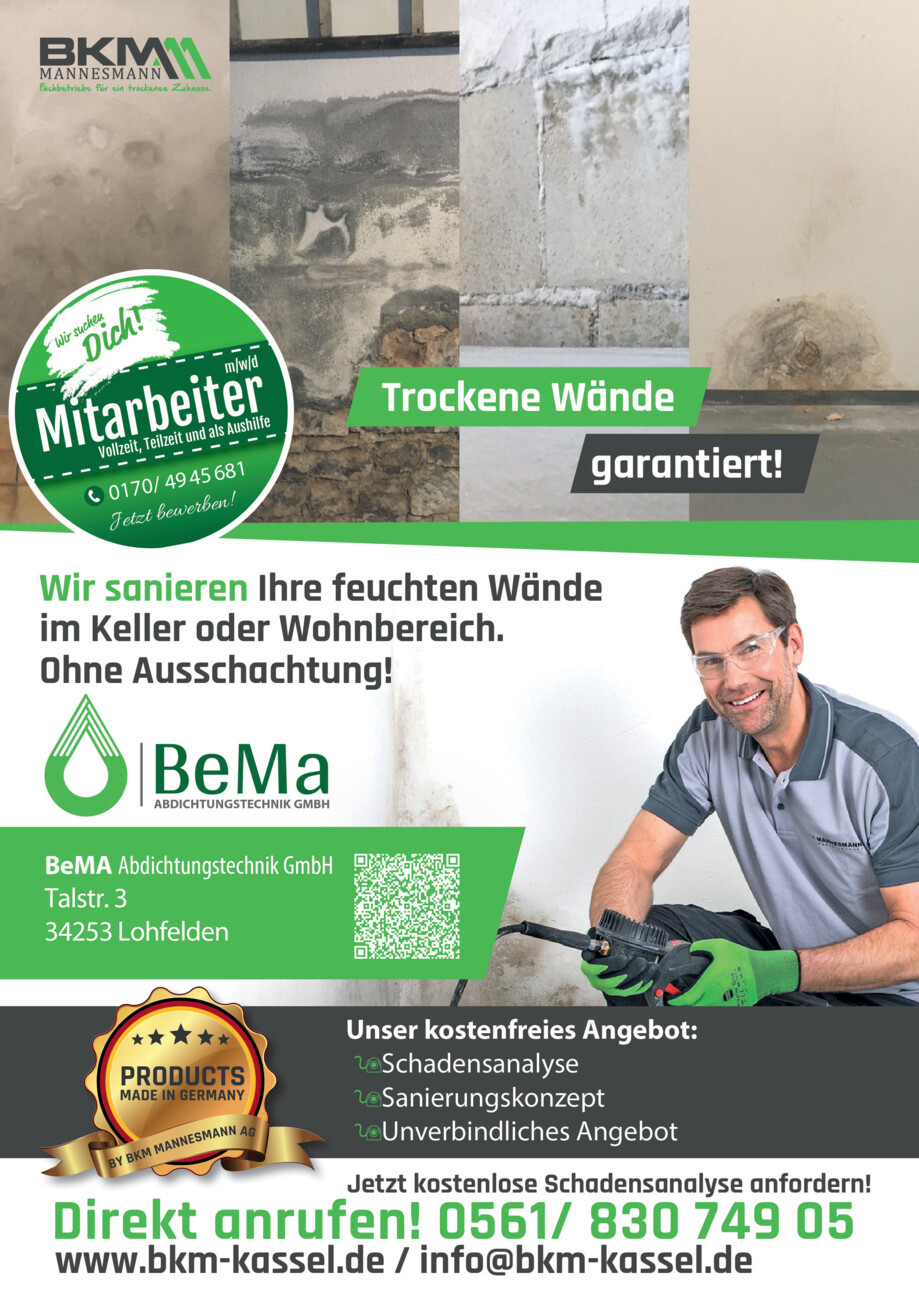 BeMa Abdichtungstechnik GmbH vom Samstag, 15.03.2025